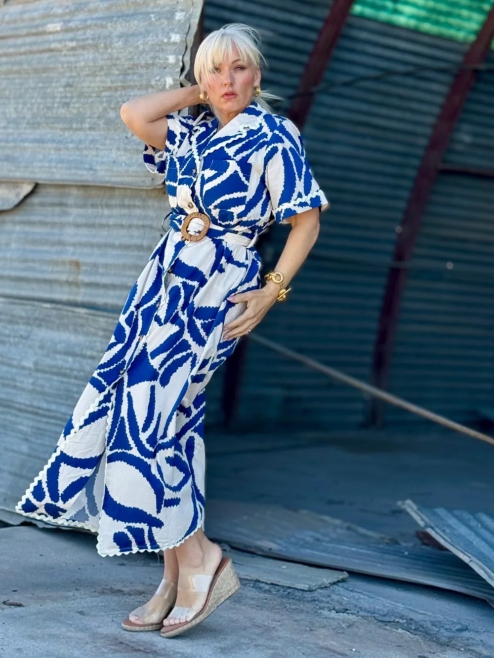 INDIGO COAST SHIRT DRESS